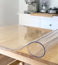М'яке (гнучке, рідке) скло скатертину на стіл Soft Glass 1.2х1.8м (товщина 1.5 м) Прозора - мініатюра 9
