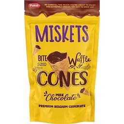 Міні-ріжки вафельні Miskets з молочним шоколадом 70 г