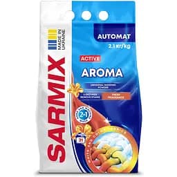Стиральный порошок Sarmix Active Aroma для всех типов стирки 2,1 кг
