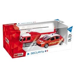 Ігровий набір вертоліт + автомодель Mondo Франція, 1:43, червоний (57007)