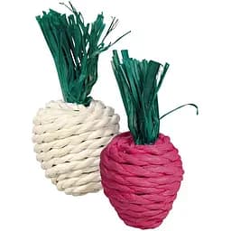 Игрушка для грызунов Trixie Редиска, солома, 8 см, 2 шт