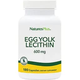Натуральная добавка NaturesPlus Egg Yolk Lecithin 600 mg 180 вегакапсул