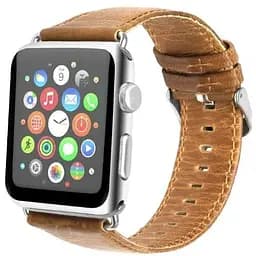 Кожаный ремешок Primo для Apple Watch 38 мм, 40 мм, 41 мм Light Brown