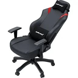 Крісло ігрове Anda Seat Luna Size L Black/Red PVC (AD18-44-BR-PV) - мініатюра 7