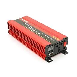 Инвертор напряжения NV-1500 (900Вт)+LCD 12/220V approximated 1 универсальная розетка клемм Box