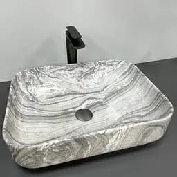 Умивальник VBI Palermo gray onyx накладний VBI-012303, Мармур