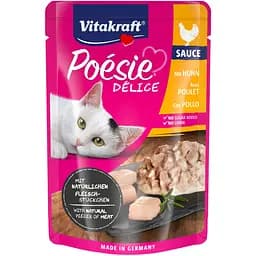 Влажный корм для кошек Vitakraft Poеsie Dеlice курица в соусе 85 г