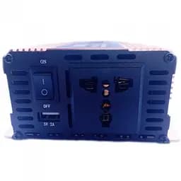 Інвертор напруги Carmaer Power Inverter 028 модифікована синусоїда Gold 1 розетка 1 USB екран з 12V на 220V 1200W (11067) - мініатюра 3