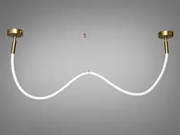Стельова люстра LED Diasha 9610-1500GAB Мотузка 17W бронзова для коридору, вітальні, спальні, кухні, офісу