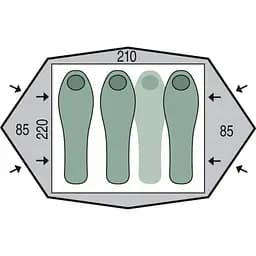 Намет Pinguin Gemini 210 (1033-PNG 112) - мініатюра 2