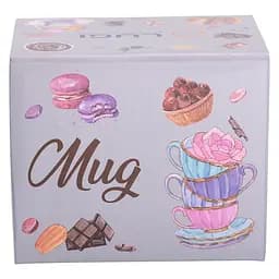 Чашка порцелянова I love you 400 мл, сірий з червоним Liling Rongxiang Ceramic RX-N240147R - мініатюра 10