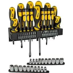 Набір викруток Stanley 20 біт, SL, PH, Torx, H, 20 торцевих головок 57 предметів (STHT0-62143)