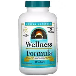 Рослинний імунний комплекс Source Naturals Wellness Formula 180 таблеток
