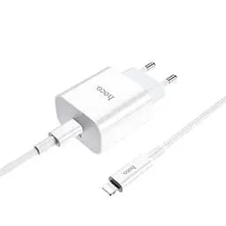 Зарядное устройство Hoco C76A Plus Speed ​​Source PD 20 W блок быстрый + кабель Type-C to Lightning