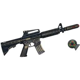 Игрушечный автомат Golden Gun с мягкими шарами M16 PF 910GG Золотой