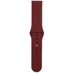 Ремінець Silicone 20 mm Watch Active/Galaxy S4 42 mm/Gear S2/Xiaomi Amazfit Burgundy