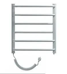 Електрична рушникосушка Heizung 860x550 (ліва,161Вт, Біла) з терморегулятором