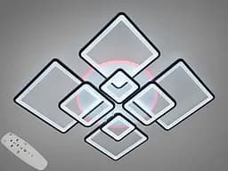 Современная LED люстра с пультом, диммером и подсветкой, 225W