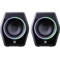 Акустична система 2.0 Defender Solar 9, 10Вт, Bluetooth, RGB підсвітка, USB, чорна