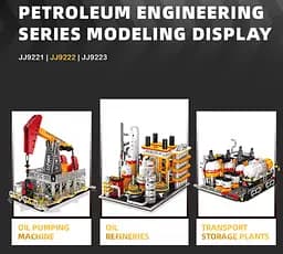 Конструктор нафтова насосна машина Jie Star Oil Pumping machine інженерний конструктор, нафтовий насос, конструктор для дітей та дорослих, 666 деталей - мініатюра 9