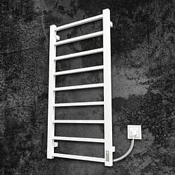 Электрический полотенцесушитель Kosser Лофт 1000x500 ER тайм. белый ДЛФ03ERW, Белый матовый, Правое