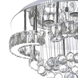 Люстра стельова Brille кришталева LED 72W WW+NW+CW CH (BR-989C/1) - мініатюра 2