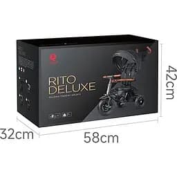 Велосипед складаний триколісний дитячий Qplay Rito Deluxe Brown (S380-17RitoDeluxeBrown) - мініатюра 4