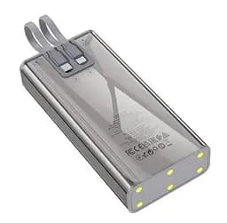 Акумулятор зовнішній Hoco J104A Discovery edition 22.5 W (20000mAh) з вбудованим кабелем - мініатюра 5