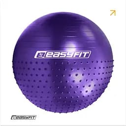 Фітбол 85 см EasyFit Hybrid фіолетовий (фітбол напівмасажний) - мініатюра 2