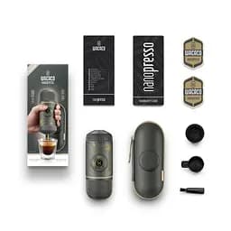 Портативна еспресо-кавоварка Wacaco Nanopresso темно-сіра з чохлом, механічна, для меленої кави - мініатюра 3