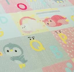 Дитячий двосторонній складний килимок Poppet Стікери та Казковий політ, 180x150x1 см (PP010-150) - мініатюра 4