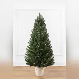 Ялинка штучна лита в горщику лита“Лапландська Зелена” 1.1 м 