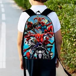 Рюкзак детский Человек-паук, Спайдермен "Spiderman" 34х27см, городской ранец для мальчика с принтом (00389)