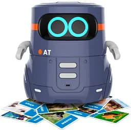 Розумний робот AT-Robot з сенсорним керуванням та навчальними картками, українська мова, темно-фіолетовий (AT002-02-UKR) - мініатюра 4