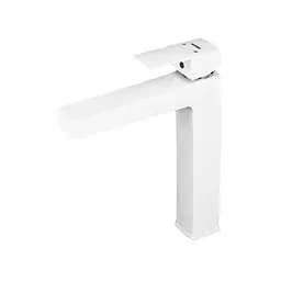 Змішувач для умивальника Plamix Kubus-001 High SET white PM0672 Білий