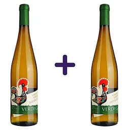 Вино Verdegar Vinho Verde Branco DO белое полусухое 9,5% 1.5 л (2 шт. х 0.75 л)