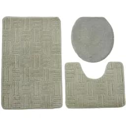 Комплект килимків Kontrast Malta для ванної та туалету 3 шт. сірий