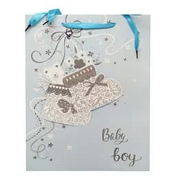 Подарочный пакет Bambi 2369L 40х30 х0,1 Синий-2