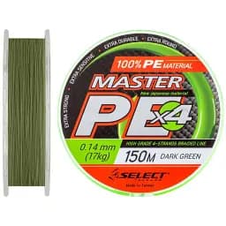 Шнур Select Master PE 150 м (темн.-зел.) 0.14 мм 17 кг