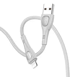 Кабель Borofone BX98 USB to Lightning 1 м grey