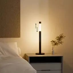 Мінімалістичний регулюючий торшер у чорному корпусі 46-72 см | Line F | Арт. TL1111 BK