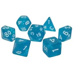 Набор кубиков Glitter 7 Dice Set - Light Blue , 7 шт. (g7dglit06)