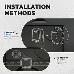 Реле Zigbee Moes ZM-104B-M Tuya Smart Switch 2ch 10 А двоканальне - мініатюра 5