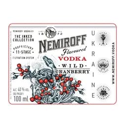 Настоянка Nemiroff Wild Cranberry 40% 0.1 л - мініатюра 5