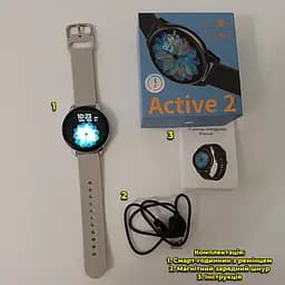 Смарт годинник T2 Pro Active 2 Bluetooth, встановлення свого фону, прийняття/здійснення дзвінків Белый - мініатюра 9