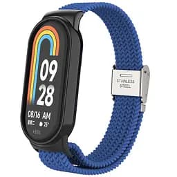 Ремінець для Xiaomi Mi Band 9/8, Braided Solo Loop, синій, нейлоновий плетений браслет, еластичний змінний ремінець для фітнес-трекера з надійним кріпленням, ArmorStandart (ARM69926)