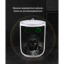 Відро для сміття JAH Waterproof сенсорне 8 л сіре (JAH6011 Grey) - мініатюра 8