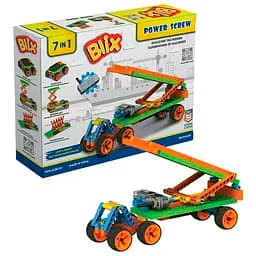 Конструктор Zephyr Blix Power Screw полипропиленовый развивающий с моторчиком 186 элементов 7 моделей