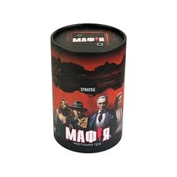 Настільна гра "Мафія" Strateg 30698 картки 24 штук, маски 12 штук