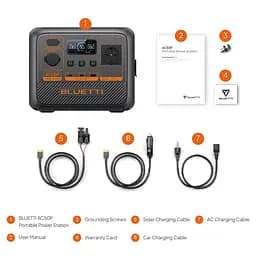 Зарядна станція Bluetti AC50P, 504Wh, 700W, LiFePO4_OEM - мініатюра 6